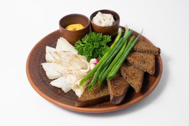 farfurie cu preparat rustic